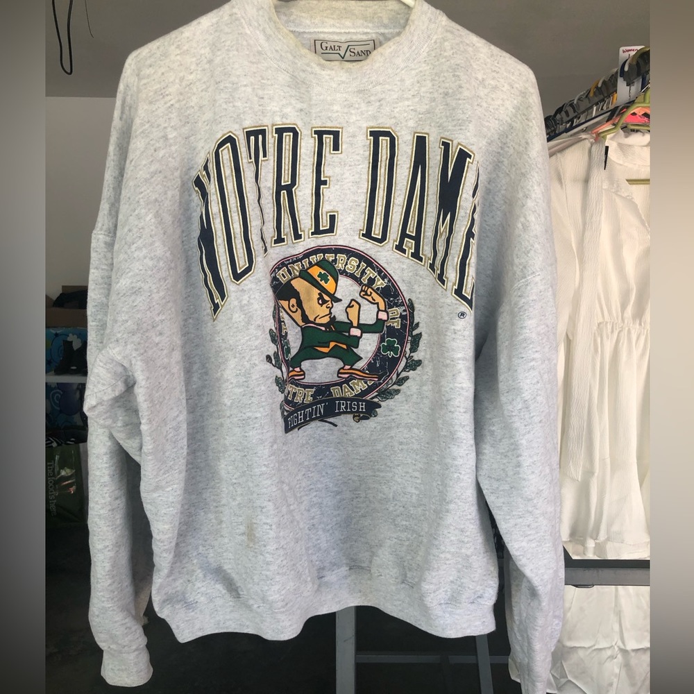 Vintage Notre Dame Crewneck Sweatshirt